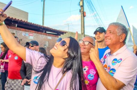 Candidato a prefeito Marcondes Francisco faz grande caminhada nas ruas do BTN ll